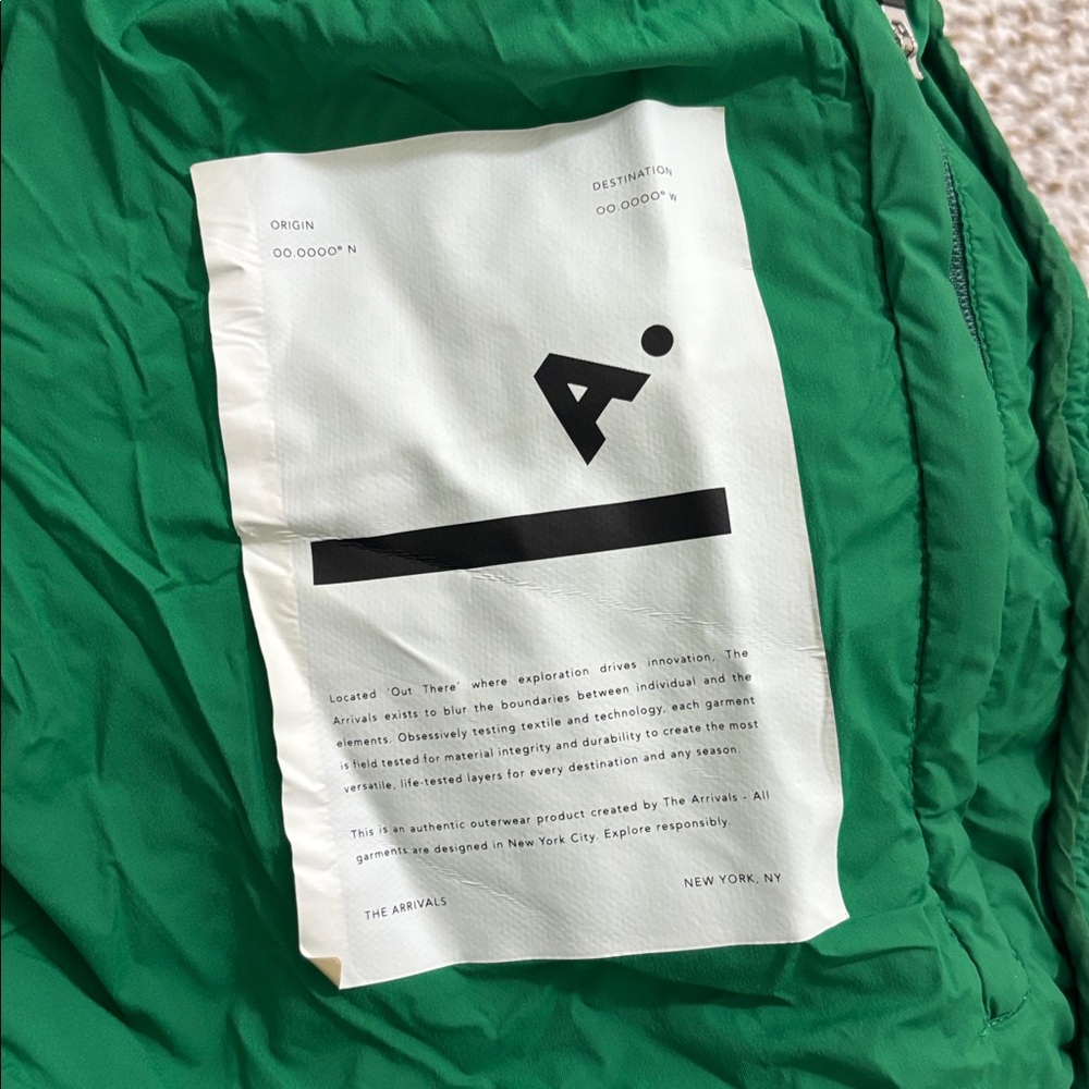 The Arrivals Turbo Puffer coat green L - Picture 11 of 12